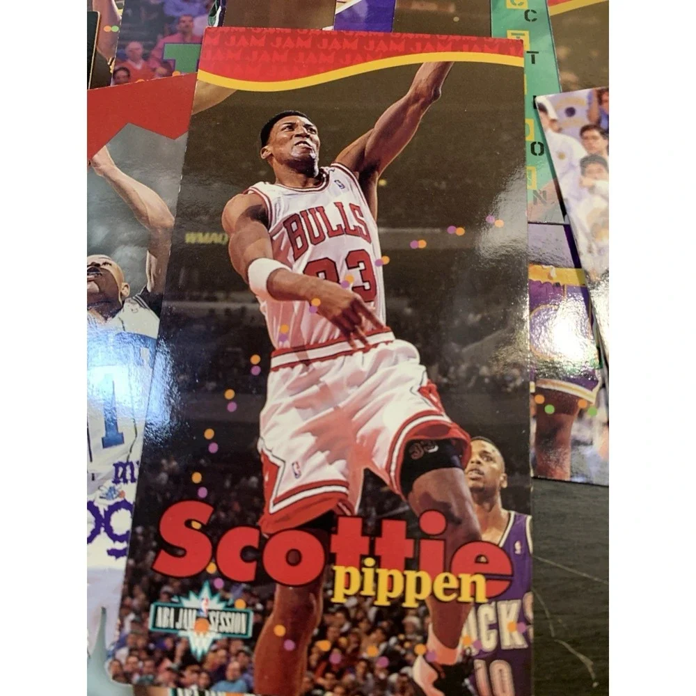 70 Card Vintage 90s NBA Jam Session Lot! Webber, Pippen, Mookie, And More!
